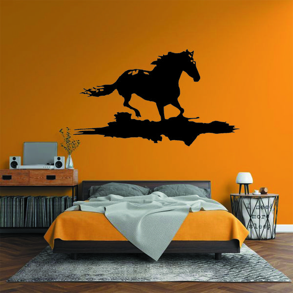 استیکر مدل چوبی طرح اسب کد S64