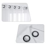 پرده تیکو دکو مدل کتان تور ساده سایز 140x230 سانتی متر