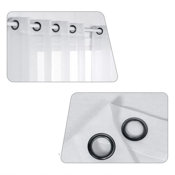پرده تیکو دکو مدل کتان تور ساده سایز 140x230 سانتی متر