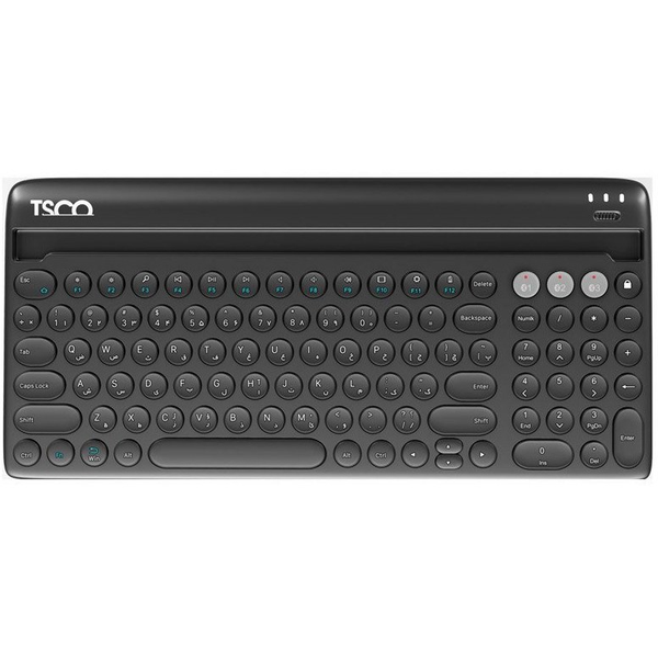کیبورد TSCO 7322 بی سیم بلوتوث فلت سایلنت بدون موس