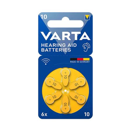 باتری سمعک وارتا کد 10 بسته شش عددی