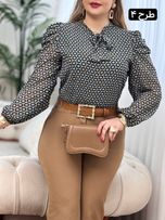 شومیز حریر ماه سو 3035