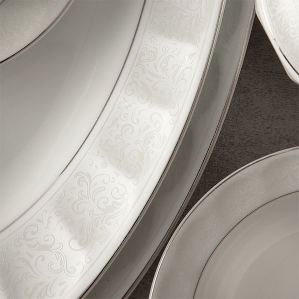 سرویس غذاخوری 29 پارچه چینی زرین ایران مدل نئوکلاسیک دلسا درجه یک