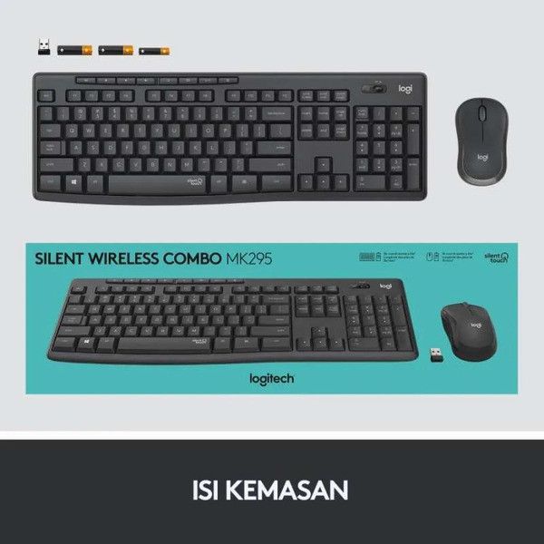 کیبورد و ماوس بی سیم لاجیتک مدل MK295 wireless