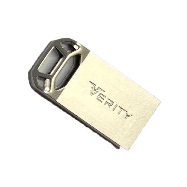 فلش مموری وریتی مدل V-819 ظرفیت 64 گیگابایت با بدنه فلزی، رابط USB 2.0 Type-A، سرعت انتقال 30 مگابایت بر ثانیه و سازگار با گوشی،