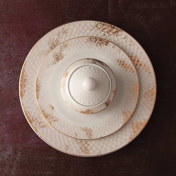 سرویس غذاخوری 102 پارچه چینی زرین ایران سری رادیانس مدل کلودیا درجه یک