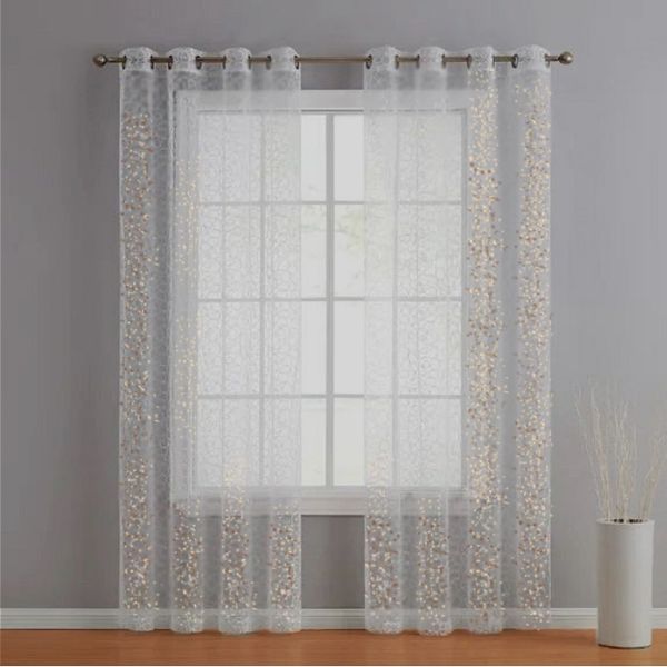 پرده تیکودکو مدل خامه‌دوزی گیپور bradley2110 سایز 150x280 سانتیمتر