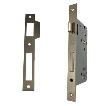 قفل در سوییچی کهن کد 7.5CM SS به همراه مقابل قفل