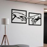 دیوارکوب مدل چوبی کد T58-1 مجموعه دو عددی