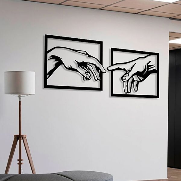 دیوارکوب مدل چوبی کد T58-1 مجموعه دو عددی