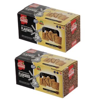 بیسکویت رژیمی بدون شکر با تخم کتان اورنگ - 380 گرم  بسته 2 عددی