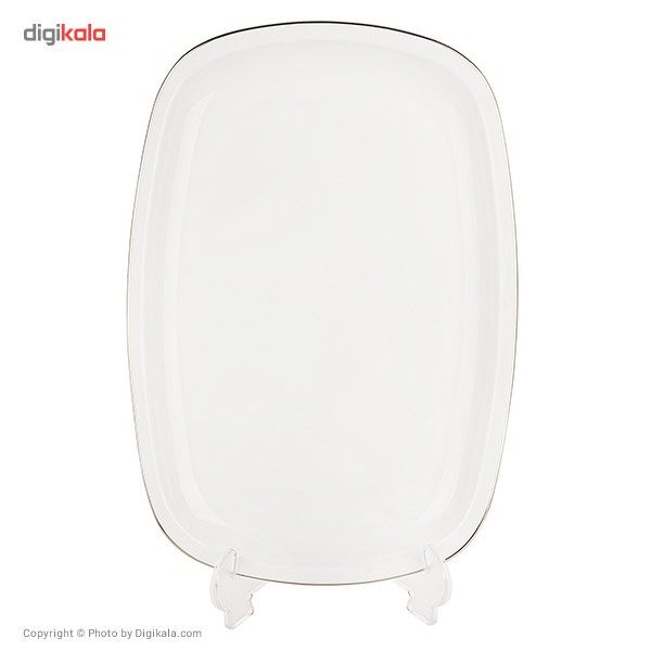 سرویس چینی 27 پارچه غذاخوری چینی زرین ایران سری کواترو مدل سمن درجه عالی