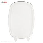 سرویس چینی 27 پارچه غذاخوری چینی زرین ایران سری کواترو مدل سمن درجه عالی