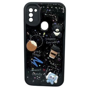 کاور طرح سولید مدل عروسکی رزینی مناسب برای گوشی موبایل سامسونگ Galaxy A11