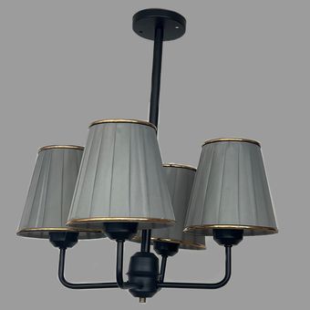 لوستر 4 شعله نورهام مدل کاج BLCK