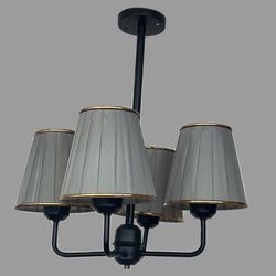 لوستر 4 شعله نورهام مدل کاج BLCK