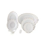 سرویس غذاخوری 29 پارچه چینی زرین ایران سری نئو کلاسیک مدل نارسیس درجه عالی