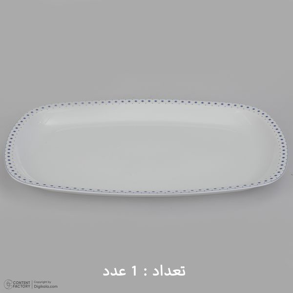 سرویس غذاخوری 27 پارچه چینی زرین ایران مدل کواترو ورنیکا درجه یک