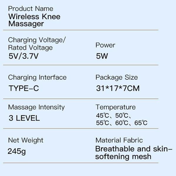 ماساژور زانو مدل MDHL-MD-072 مجموعه 2 عددی