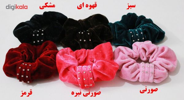 کش مو مخملی پاپیونی مدل 611