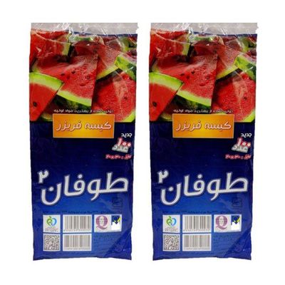 کیسه فریزر  مجموعه 2 عددی بسته 100 عددی