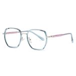 فریم عینک طبی چند ضلعی مدل TJ802C120P81 مناسب برای صورت گرد و بیضی