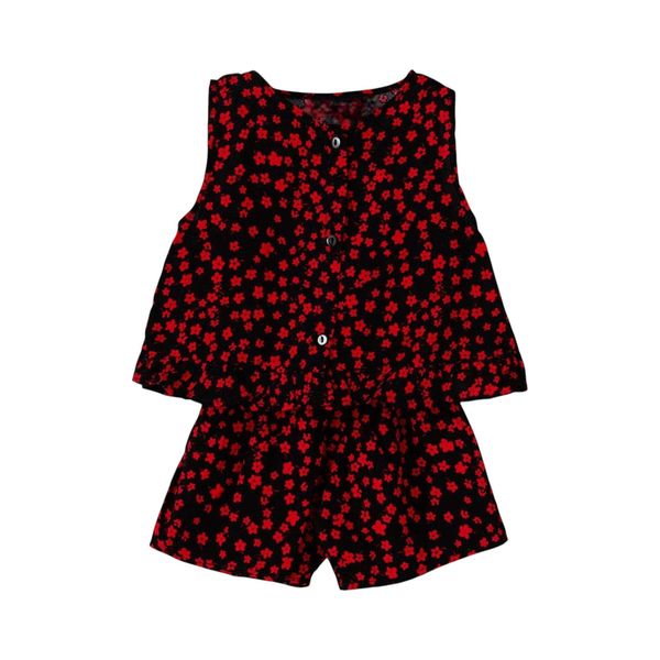 ست تاپ و شلوارک راحتی نوزادی مدل MDSS-CH3745