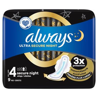 نوار بهداشتی الویز مدل Ultra Secure Night بسته 6 عددی