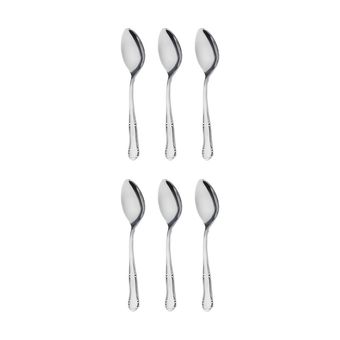 قاشق چای خوری صنایع استیل ایران مدل والنتینا بسته 6 عددی