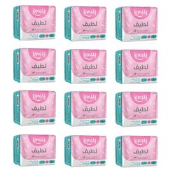 نوار بهداشتی پنبه ریز مدل normal مجموعه 12 عددی