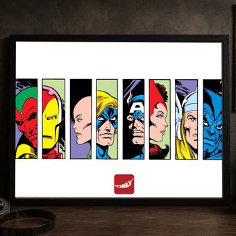پوستر افقی کاراکتر مارول marvel character