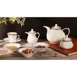 سرویس غذاخوری 108 پارچه 12 نفر چینی زرین ایران مدل وایت رز سری شهرزاد درجه یک