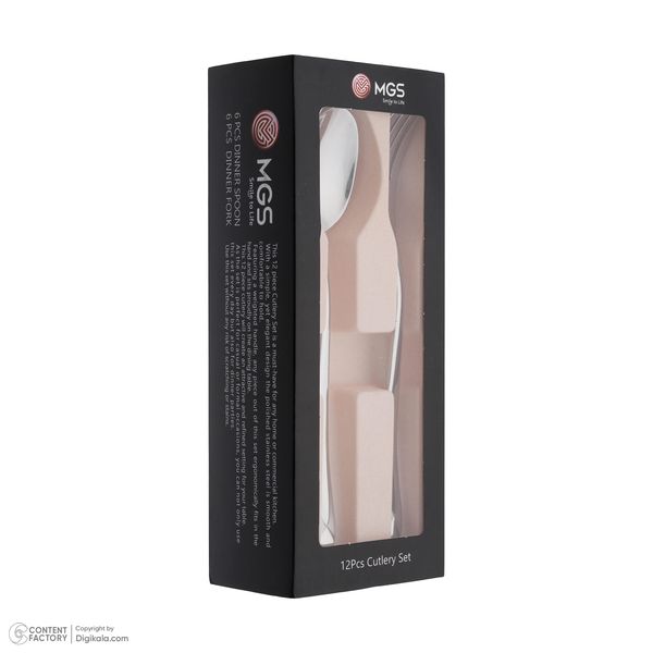 سرویس قاشق و چنگال 12 پارچه ام جی اس مدل DF020-S