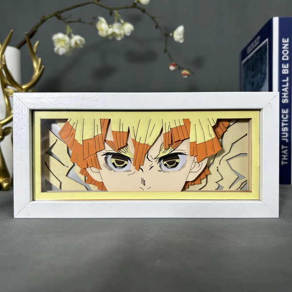 تابلو لایت باکس انیمه ای دمون اسلیر زنیتسو | Demon Slayer Zenitsu Light Box