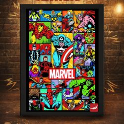 پوستر کاراکتر مارول marvel character