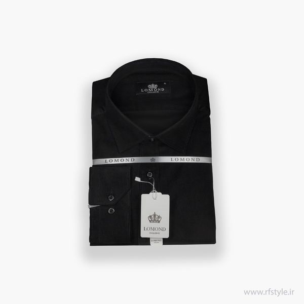 پیراهن مردانه مخمل کبریتی ریز مشکی