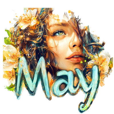 برچسب اتویی لباس یا استیکر حرارتی مدل May