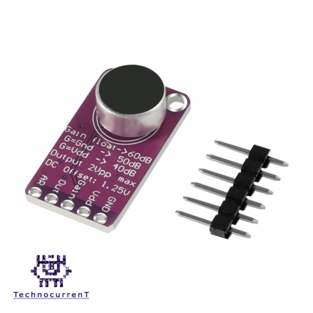 ماژول میکروفن به همراه تقویت کننده MAX9814