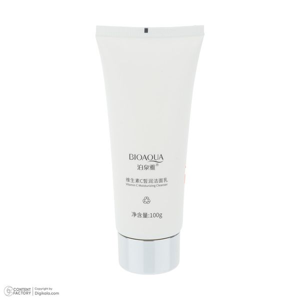 فوم شستشوی صورت بی آکوا مدل Vitamin C مناسب برای انواع پوست وزن 100 گرم