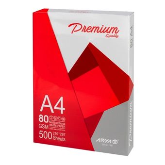 کاغذ A4 آریا مدل premium بسته 500 عددی