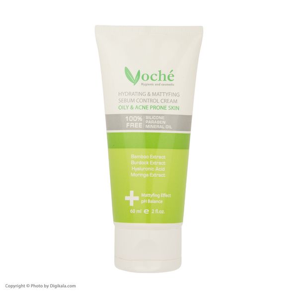 کرم آبرسان وچه مدل Bamboo مناسب پوستهای چرب و مستعد آکنه حجم 60 میلیلیتر