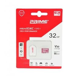 کارت حافظه 32 گیگ پرایم مدل 32GB MicroSDHC 95MB/S با رم ریدر