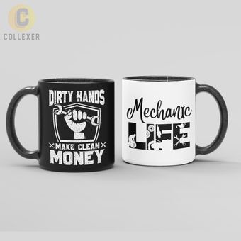 ماگ طرح مکانیک (Mechanic) کد 01– (معمولی ، مشکی ، حرارتی)