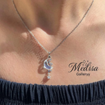 گردنبند ماه با آویز ستاره