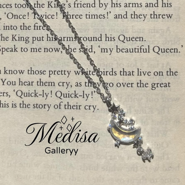 گردنبند ماه با آویز ستاره