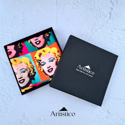 شال دو رو مرلین منرو/اندی وارهول(Artistico)