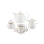 سرویس غذاخوری 108 پارچه چینی زرین ایران سری شهرزاد مدل سپینود درجه یک