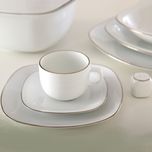 سرویس غذاخوری 98 پارچه چینی زرین ایران سری کواترو مدل سمن درجه یک