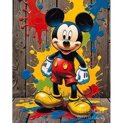 برچسب UVDTF ضدخش اجسام طرح میکی موس