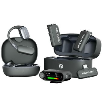 میکروفون یقه ای بی سیم Hollyland LARK MAX 2 Ultimate Combo 2-Person Wireless Microphone